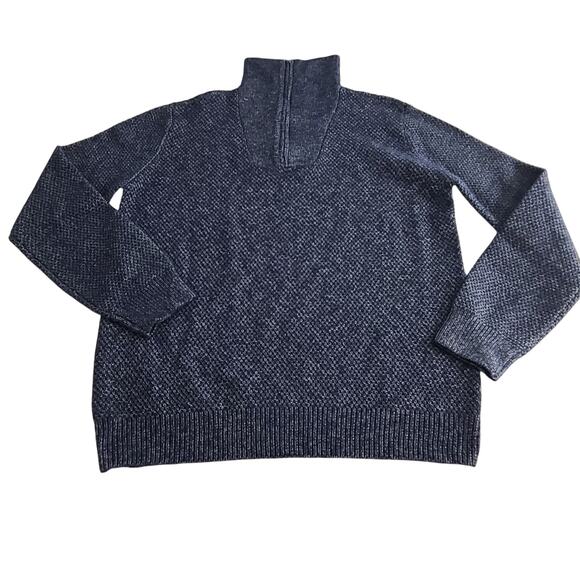 Alesbury Blue 1/4 zip sweater sz Large Stitch Fix Normcore Cozy Business casual - Picture 2 of 8